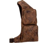 Greenburry Borsa a tracolla vintage in pelle 43 cm marrone