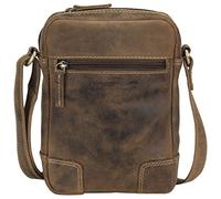 Greenburry Borsa a tracolla vintage in pelle 18 cm braun (1832-25)