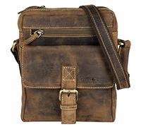 Greenburry Borsa a tracolla vintage in pelle 20 cm brown (1663-25)