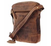 Greenburry Borsa a tracolla vintage in pelle 20 cm brown (1832M-25)