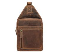 Greenburry Borsa a tracolla vintage in pelle 41 cm marrone