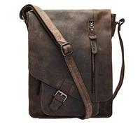 Greenburry Borsa a tracolla Vintage Revival in pelle 25 cm charcoal (1949-22)