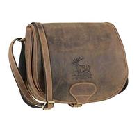 Greenburry Borsa da caccia vintage Borsa a tracolla in pelle 30 cm brown (1638-Stag-3)
