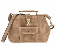 Greenburry Borsa in Pelle con Chiusura a Scatto S "Vintage" 1584-M-25
