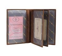 Greenburry Cartellina vintage in pelle marrone | 16,5 x 12 cm