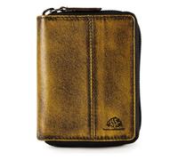 Greenburry Destressed Portafoglio Protezione RFID Pelle 10.5 cm giallo