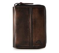 Greenburry Destressed Portafoglio Protezione RFID Pelle 10.5 cm marrone