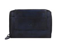 Greenburry Destressed Portafoglio Protezione RFID Pelle 13.5 cm blu