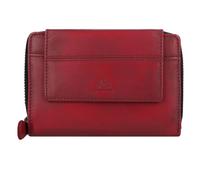 Greenburry Destressed Portafoglio Protezione RFID Pelle 13.5 cm rosso