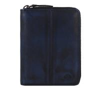 Greenburry Destressed Portafoglio Protezione RFID Pelle 13 cm blu