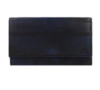 Greenburry Destressed Portafoglio Protezione RFID Pelle 18.5 cm blu