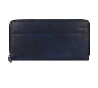Greenburry Destressed Portafoglio Protezione RFID Pelle 19 cm blu