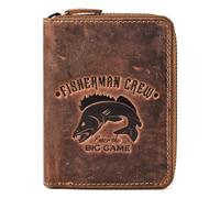 Greenburry Hecht Portafoglio Vera Pelle 10 cm marrone