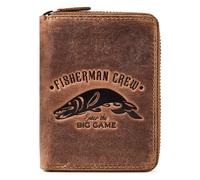 Greenburry Hecht Portafoglio Vera Pelle 10 cm marrone