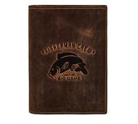 Greenburry Karpfen Ausweisetui Leder 12 cm marrone