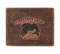 Greenburry Karpfen Portafoglio Vera Pelle 12.5 cm marrone