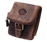 Greenburry Marsupio vintage in pelle 14,5 cm marrone