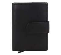 Greenburry Nappa Custodia per carta di credito Protezione RFID Pelle 8 cm nero