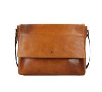 Greenburry Newport Messaggero Vera Pelle 35 cm marrone