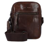 Greenburry Newport Mini Borsa Borsa a tracolla Vera Pelle 18 cm marrone