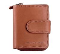 Greenburry Pelle portafoglio Fiorentina RV Wallet RFID Tan marrone