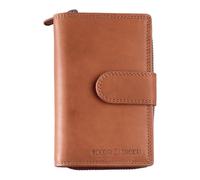 Greenburry Pelle portafoglio Fiorentina RV Wallet RFID Tan marrone