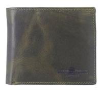 Greenburry Pelle portafoglio Newport Wallet British Green oliva