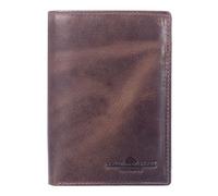 Greenburry Pelle portafoglio Newport Wallet Coffee marrone scuro