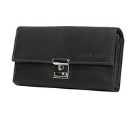 Greenburry Portafoglio da cameriere vintage in pelle 18 cm black (1785-BL-20)