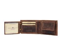 Greenburry Portafoglio da uomo in pelle vintage formato orizzontale marrone, marrone, Vintage