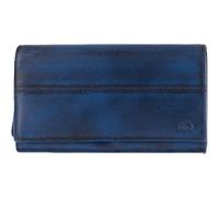 Greenburry portafoglio Destressed Long Wallet RFID Navy Blue blu scuro