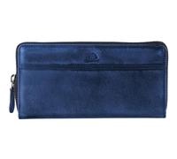 Greenburry portafoglio Destressed RV-Long Wallet RFID Navy Blue blu scuro