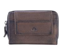 Greenburry portafoglio Destressed RV-Wallet RFID Teak Brown marrone scuro
