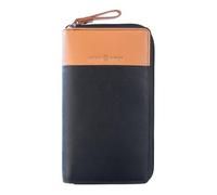 Greenburry portafoglio Duett RV-Long Wallet RFID Black/Tan nero