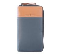 Greenburry portafoglio Duett RV-Long Wallet RFID Greyblue/Tan grigio cadetto