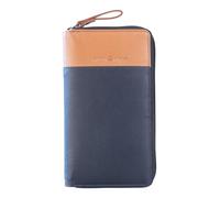 Greenburry portafoglio Duett RV-Long Wallet RFID Navyblue/Tan blu scuro