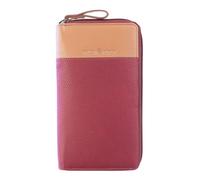 Greenburry portafoglio Duett RV-Long Wallet RFID Red/Tan rosso scuro