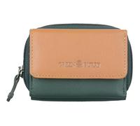 Greenburry portafoglio Duett RV-Mini Wallet RFID Bottlegreen/Tan verde scuro