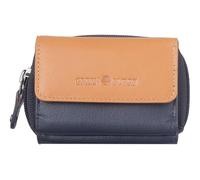 Greenburry portafoglio Duett RV-Mini Wallet RFID Navyblue/Tan blu scuro