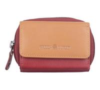 Greenburry portafoglio Duett RV-Mini Wallet RFID Red/Tan rosso scuro