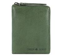 Greenburry Portafoglio in pelle lavata vintage 10 cm verde