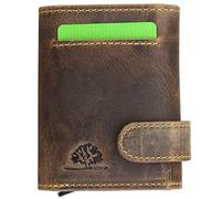 Greenburry Portafoglio originale vintage RFID in pelle 8,5 cm