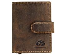 Greenburry Portafoglio originale vintage RFID in pelle 8 cm braun (1686-25)