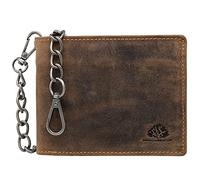 Greenburry Vintage Rfid Biker Pelle Portafoglio Portamonete Con Catena 1796-S-25
