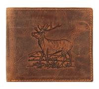 Greenburry Portafoglio vintage in pelle 12 cm braun (1702-Stag-3)