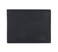 Greenburry Portafoglio vintage RFID in pelle 12 cm nero