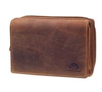 Greenburry Portafoglio vintage RFID in pelle 14 cm braun (GB-1607-25)