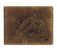 Greenburry portafoglio Vintage Wallet Brown Horse marrone