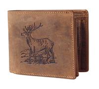 Greenburry portafoglio Vintage Wallet Brown Stag marrone