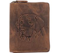 Greenburry Portafoglio Zodiaco Vintage in pelle 10 cm marrone